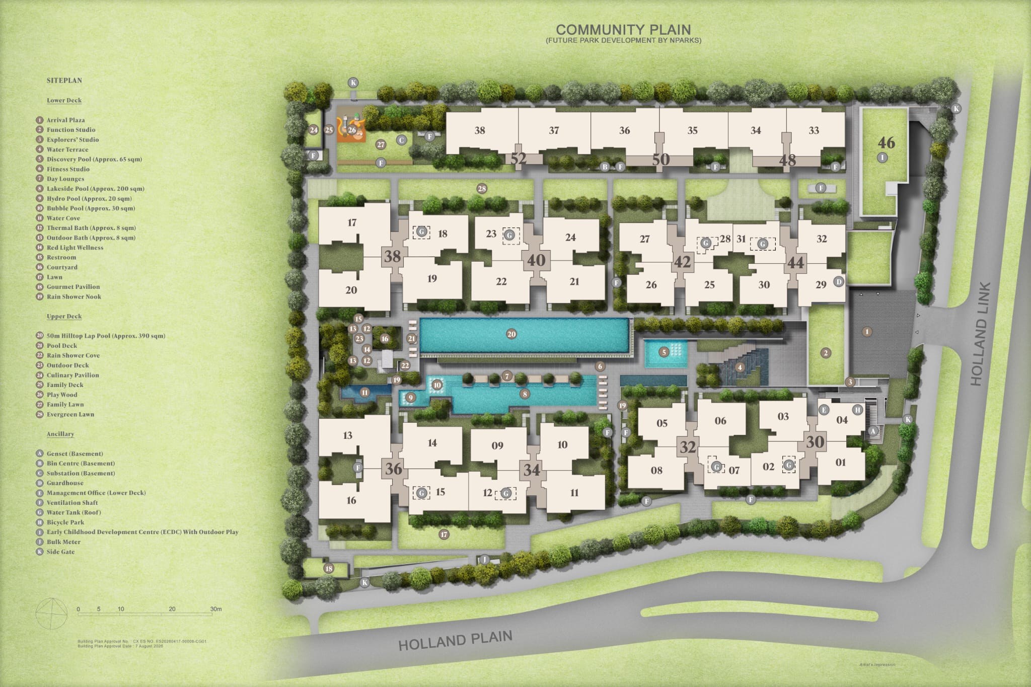 Amberwood At Holland schematic site plan